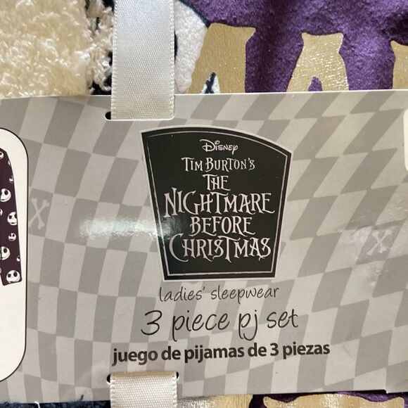New 3 Piece PJ set The Nightmare before Christmas size s (4-6) - Picture 6 of 7